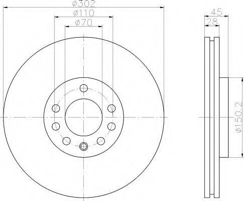 Тормозной диск 09.9162.75 BREMBO