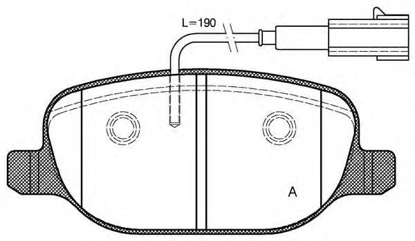 Комплект тормозных колодок, дисковый тормоз BPA0878.02 OPEN PARTS