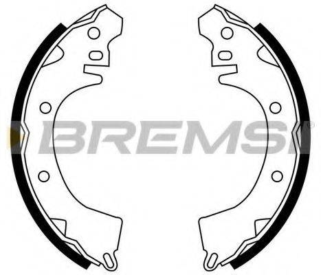 Комплект тормозных колодок GF0815 BREMSI