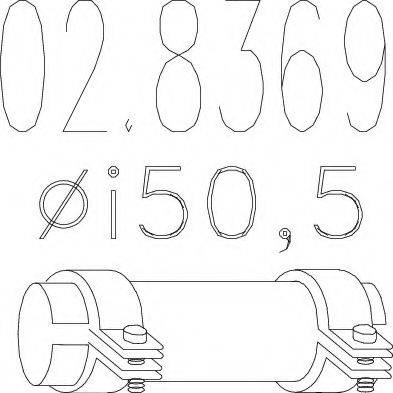 Соединительные элементы, система выпуска 02.8369 MTS