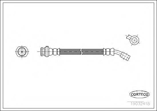 Тормозной шланг 19032418 CORTECO