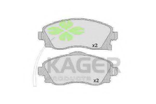Комплект тормозных колодок 35-0090 KAGER