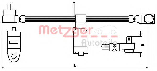 Тормозной шланг 4112542 METZGER