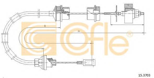 Трос, управление сцеплением 15.3703 COFLE