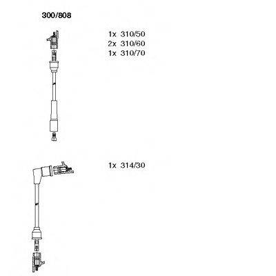 Комплект проводов зажигания 300/808 BREMI