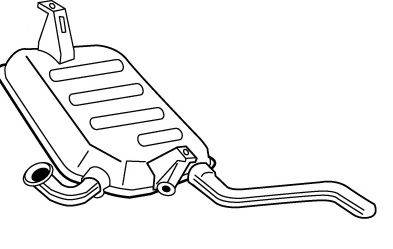 Глушитель выхлопных газов конечный 22709 WALKER