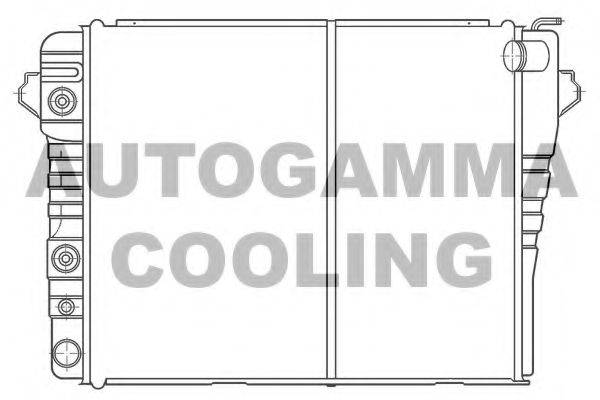 Радиатор, охлаждение двигателя 100110 AUTOGAMMA