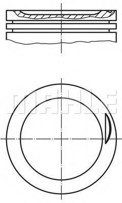 Поршень 681 06 00 MAHLE ORIGINAL