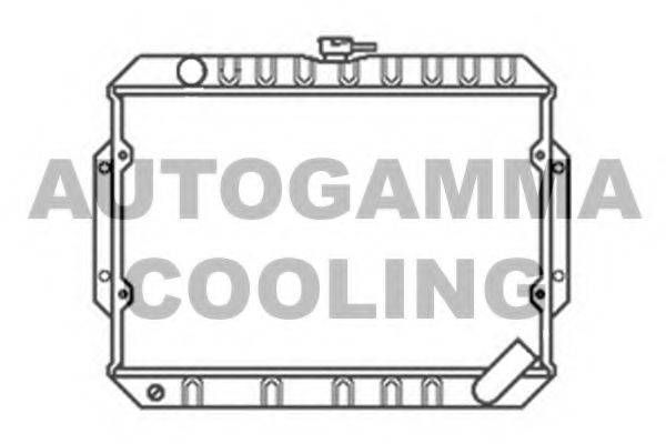 Радиатор, охлаждение двигателя 103481 AUTOGAMMA