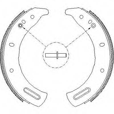 Комплект тормозных колодок Z4285.00 WOKING