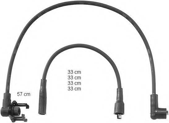 Комплект проводов зажигания ZEF797 BERU