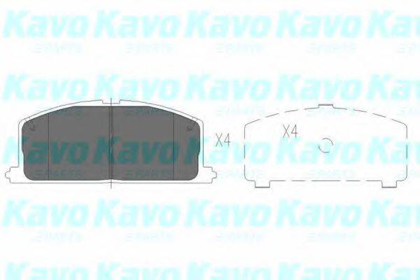 Комплект тормозных колодок, дисковый тормоз KBP-9109 KAVO PARTS