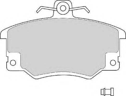 Комплект тормозных колодок, дисковый тормоз DBP230370 DURON