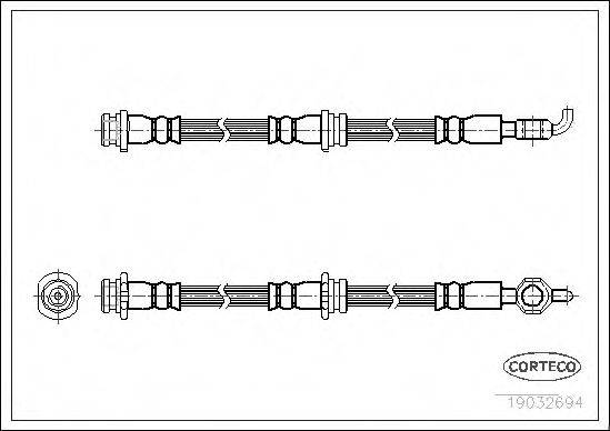 Тормозной шланг 19032694 CORTECO