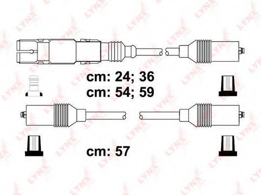 Комплект проводов зажигания SPC8003 LYNXauto