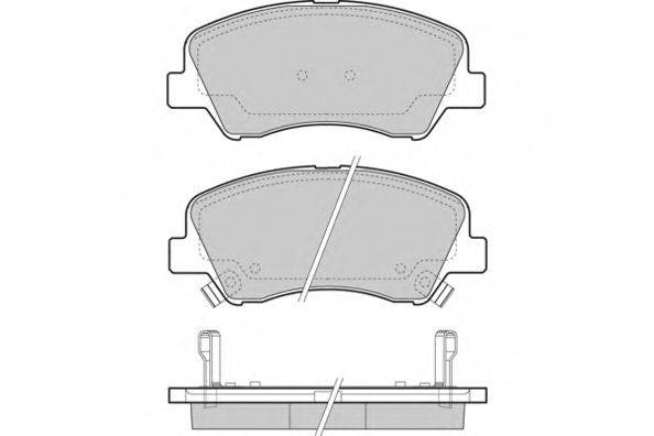Комплект тормозных колодок, дисковый тормоз 12-1470 E.T.F.