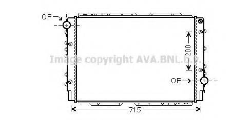 Радиатор, охлаждение двигателя LC2091 AVA QUALITY COOLING