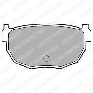 Комплект тормозных колодок, дисковый тормоз LP570 DELPHI