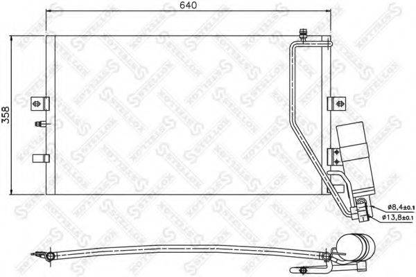 10-45513-SX STELLOX Конденсатор 10-45513-SX STELLOX
