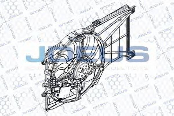 Вентилятор, охлаждение двигателя EV8C8440 JDEUS