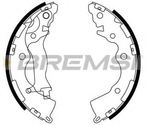 Комплект тормозных колодок GF0749 BREMSI