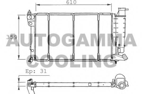 Теплообменник 100235 AUTOGAMMA