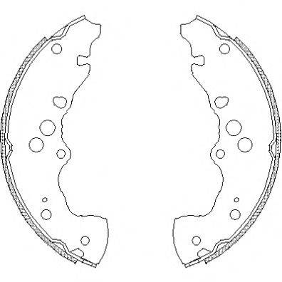 Комплект тормозных колодок Z4240.00 WOKING