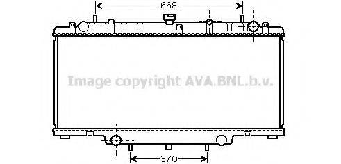 Радиатор, охлаждение двигателя DN2246 AVA QUALITY COOLING