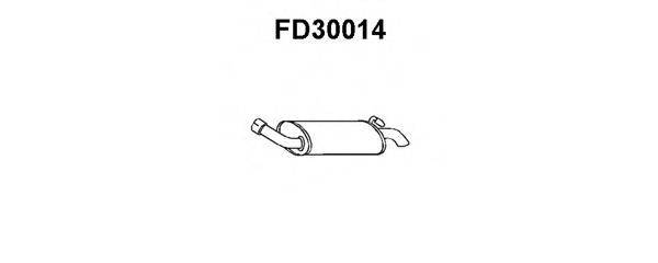 Глушитель выхлопных газов конечный FD30014 VENEPORTE