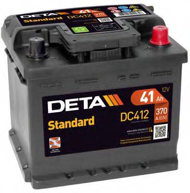 Стартерная аккумуляторная батарея DC412 DETA