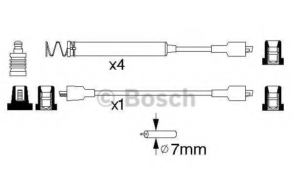 Комплект проводов зажигания 0 986 356 796 BOSCH