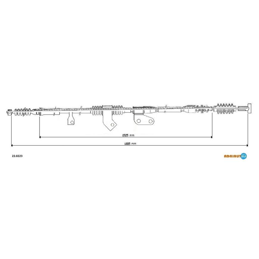 Тросик стояночного тормоза Adriauto 22.0223 ADRIAUTO