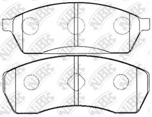 Комплект тормозных колодок PN7315 NiBK