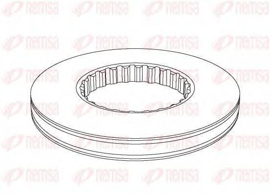 Тормозной диск NCA1146.10 REMSA