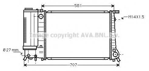 Радиатор, охлаждение двигателя BW2090 AVA QUALITY COOLING