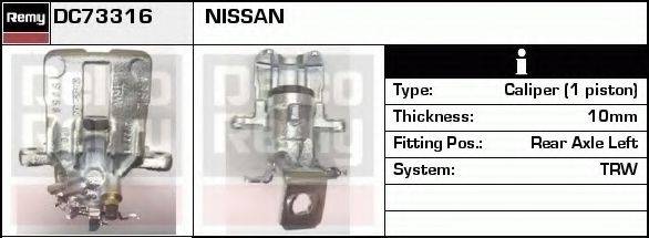 Тормозной суппорт DC73316 REMY