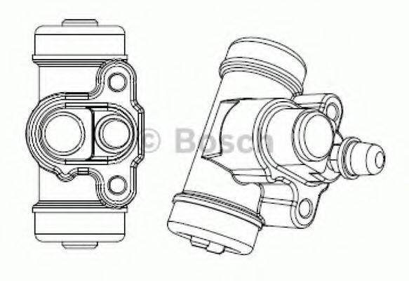 Колесный тормозной цилиндр F 026 002 388 BOSCH