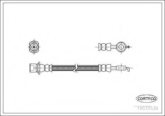 Тормозной шланг 19033538 CORTECO