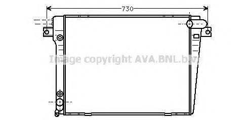 Радиатор, охлаждение двигателя BW2062 AVA QUALITY COOLING