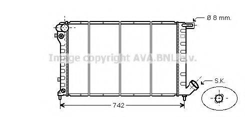 Радиатор, охлаждение двигателя CN2138 AVA QUALITY COOLING