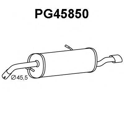 Глушитель выхлопных газов конечный PG45850 VENEPORTE