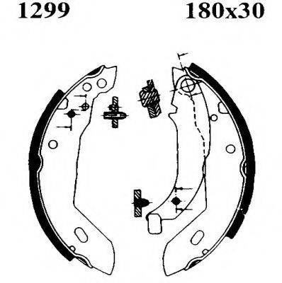 Комплект тормозов 3095.01 WOKING