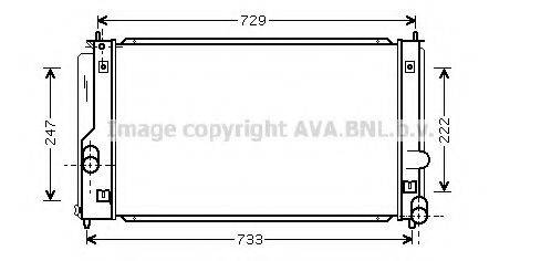 Радиатор, охлаждение двигателя ADT39874 BLUE PRINT