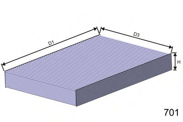 Фильтр салонный HB266C MISFAT