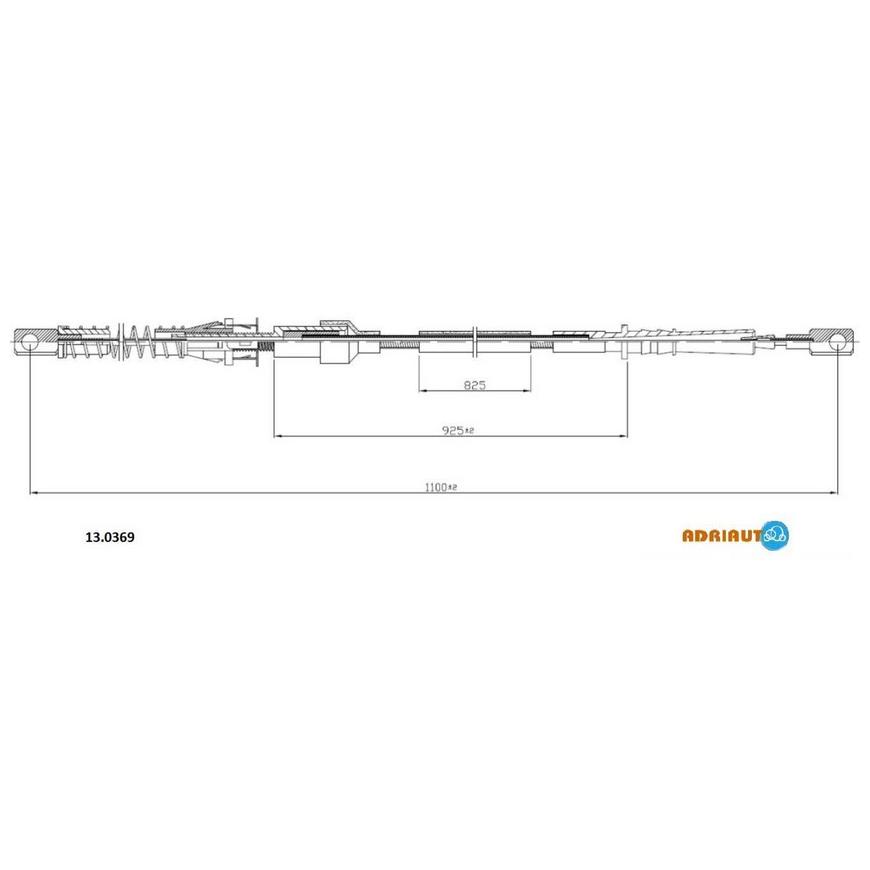 Тросик акселератора Adriauto 13.0369 ADRIAUTO