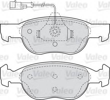 Комплект тормозных колодок 540749 VALEO