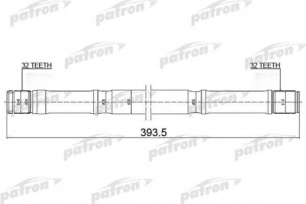 Приводной вал SR20LH PATRON