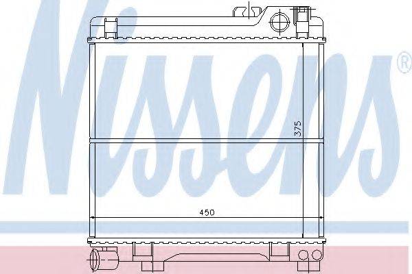 Радиатор, охлаждение двигателя 60667 NISSENS
