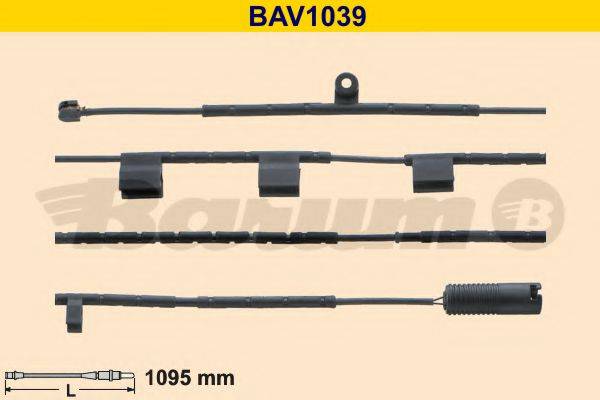 Сигнализатор, износ тормозных колодок BAV1039 BARUM