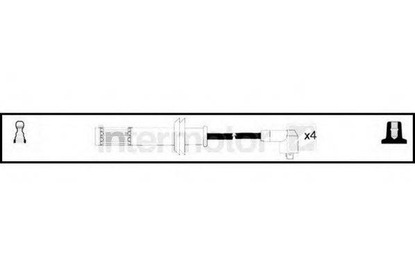 Комплект проводов зажигания 73524 STANDARD